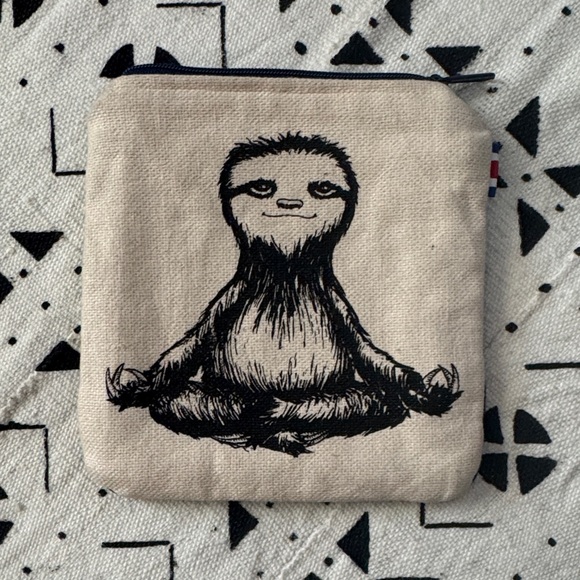 Accessories - Sloth Meditation Canvas Pouch